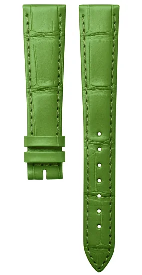 Paski i części Pasek Skórzany Longines Zielony 17mm DolceVita L682165555