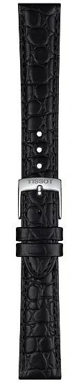 Paski i części Pasek Skórzany Tissot Aligator Czarny 16mm Everytime T600049223