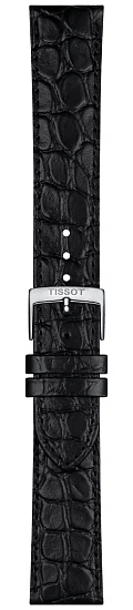 Paski i części Pasek Skórzany Tissot Aligator Czarny 20mm Everytime T600049221