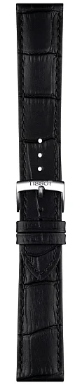 Paski i części Pasek Skórzany Tissot Aligator Czarny 20mm PR 100 T600049252