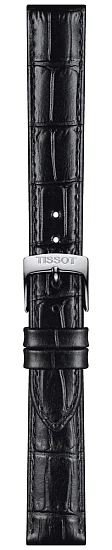 Paski i części Pasek Skórzany Tissot Czarny 15mm Carson T600045626