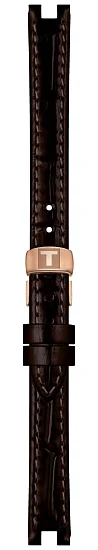 Paski i części Pasek Skórzany Tissot Aligator Brązowy Bellissima T600045243