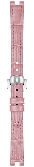 Paski i części Pasek Skórzany Tissot Aligator Różowy 12mm Bellissima z Zapięciem Motylkowym T600047804