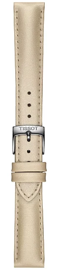 Paski i części Pasek Skórzany Tissot Beżowy 16mm PR 100 T600049321