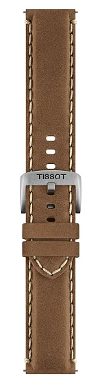 Paski i części Pasek Skórzany Tissot Beżowy 22mm Chrono L T600052172