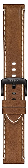 Paski i części Pasek Skórzany Tissot Beżowy 22mm Chrono XL T600044978