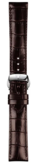 Paski i części Pasek Skórzany Tissot Brązowy 20mm z Zapięciem Motylkowym Le Locle T600041212