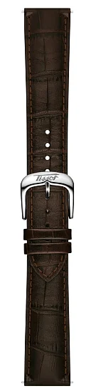 Paski i części Pasek Skórzany Tissot Brązowy 20mm Visodate T600051840