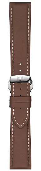 Paski i części Pasek Skórzany Tissot Brązowy 21mm Gentleman z Zapięciem Motylkowym T600044597