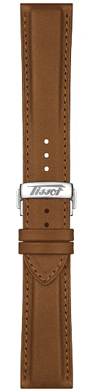 Paski i części Pasek Skórzany Tissot Brązowy 22mm T-Telemetre T600048179