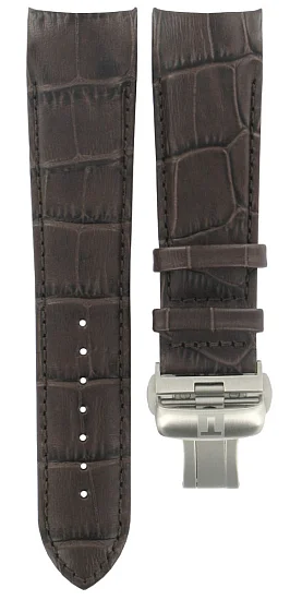 Paski i części Pasek Skórzany Tissot Brązowy XS 23mm Couturier z Zapięciem Motylkowym T600028584