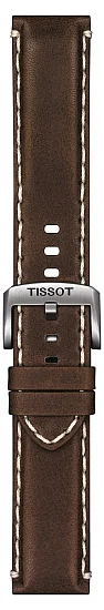 Paski i części Pasek Skórzany Tissot Ciemnobrązowy 22mm Supersport T600044980