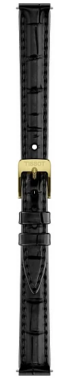 Paski i części Pasek Skórzany Tissot Czarny 12mm SRV T600051143