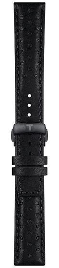 Paski i części Pasek Skórzany Tissot Czarny 20mm PRS 516 z Zapięciem Motylkowym T600046571