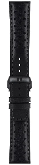 Paski i części Pasek Skórzany Tissot Czarny 22mm PRS 516 z Zapięciem Motylkowym T600046347