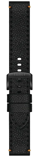 Paski i części Pasek Skórzany Tissot Czarny 22mm Supersport 45 Chrono T600048779