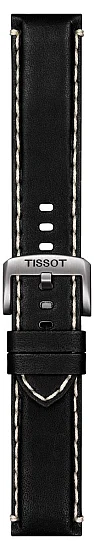 Paski i części Pasek Skórzany Tissot Czarny 22mm Supersport T600044982