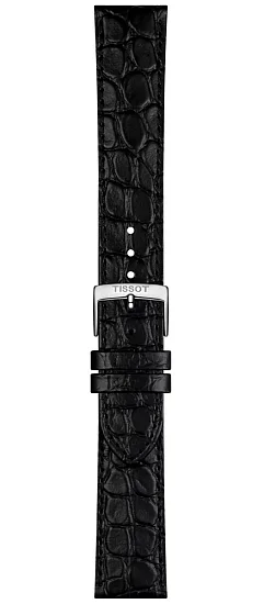 Paski i części Pasek Skórzany Tissot Czarny 20mm Everytime T600049221
