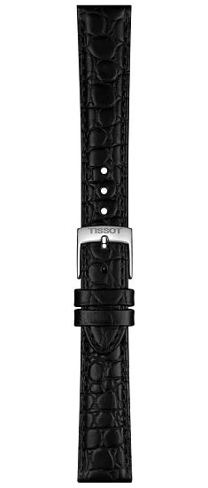 Paski i części Pasek Skórzany Tissot Czarny 16mm Everytime Lady T600049223