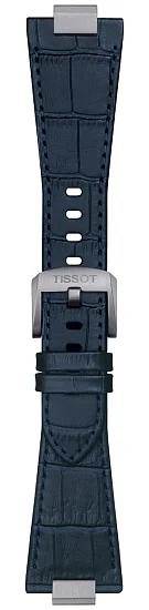 Paski i części Pasek Skórzany Tissot Granatowy PRX 40 T600047701