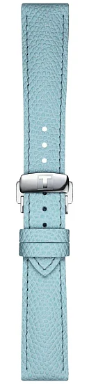 Paski i części Pasek Skórzany Tissot Jasnoniebieski 18mm Chemin des Tourelles z Zapięciem Motylkowym T600048672
