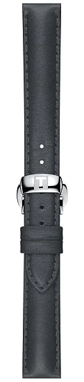 Paski i części Pasek Skórzany Tissot Szary 15mm T-My Lady z Zapięciem Motylkowym T600046065