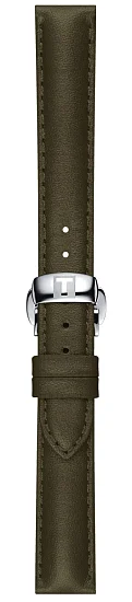 Paski i części Pasek Skórzany Tissot Zielony 15mm T-My Lady z Zapięciem Motylkowym T600046066