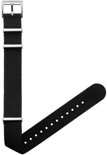 Paski i części Pasek Sternglas Black Silver Czarny Materiałowy NATO 20mm S03-FI06