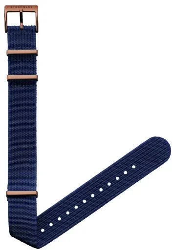 Paski i części Pasek Sternglas Navy Blue Bronze Niebieski Materiałowy NATO 20mm S03-FI08