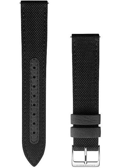 Paski i części Pasek Sternglas Skórzany Nylon 20mm Antracytowy S03-NY01