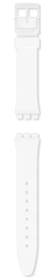 Paski i części Pasek Swatch Gent Biały JUST WHITE SOFT AGW151O