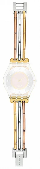 Paski i części Pasek Swatch Skin Tri-Gold M ASFK240A