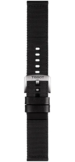 Paski i części Pasek Materiałowy Tissot Czarny 22mm T852046769
