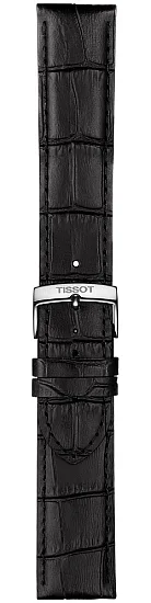 Paski i części Pasek Skórzany Tissot Czarny 21mm Everytime Swissmatic T600041275