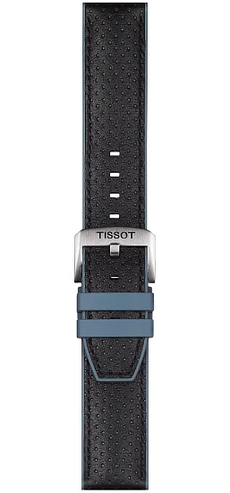 Paski i części Pasek Tissot Niebieski Hybrydowy 22mm T852046785