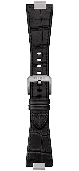 Paski i części Pasek Skórzany Tissot Czarny 27mm PRX 40 T852047562