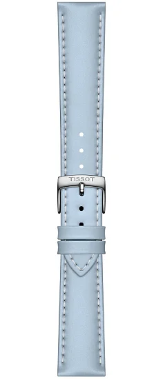 Paski i części Pasek Tissot Niebieski Skórzany 18mm T852048148