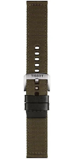 Paski i części Pasek Materiałowy Tissot Khaki 22mm T852046756