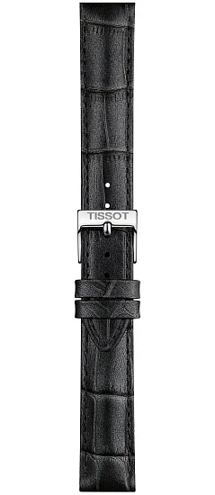 Paski i części Pasek Tissot Szary Skórzany 16mm T852047924