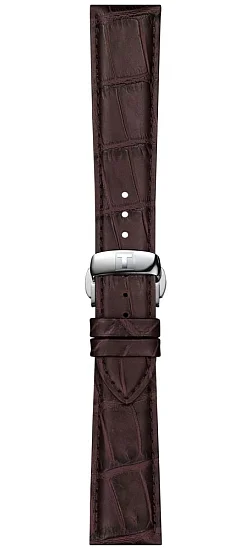 Paski i części Pasek Skórzany Tissot Beżowy 21mm z Zapięciem Motylkowym Gentelman T600045399