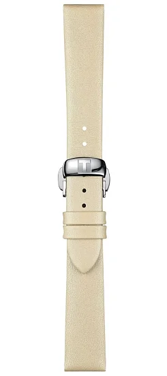 Paski i części Pasek Skórzany Tissot Beżowy 16mm z Zapięciem Motylkowym Glendora T600045320