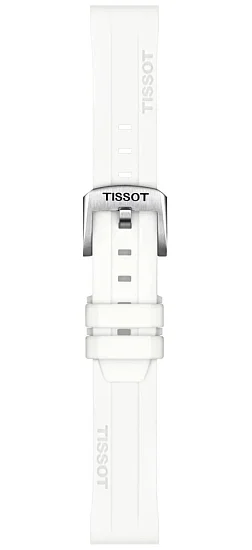 Paski i części Pasek Gumowy Tissot Biały 18mm Seastar 1000 Lady T603047457
