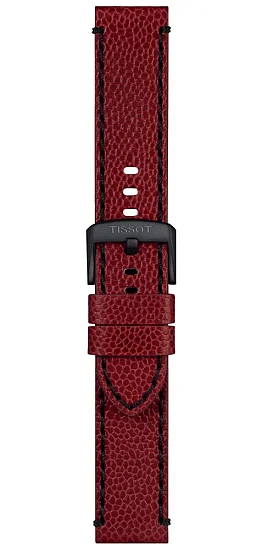 Paski i części Pasek Tissot Bordowy Skórzany 22mm T852049048