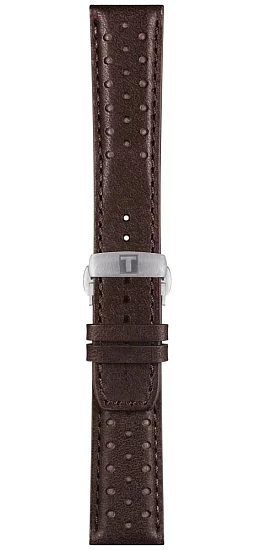 Paski i części Pasek Skórzany Tissot Brązowy 22mm z Zapięciem Motylkowym PR516 T600046348
