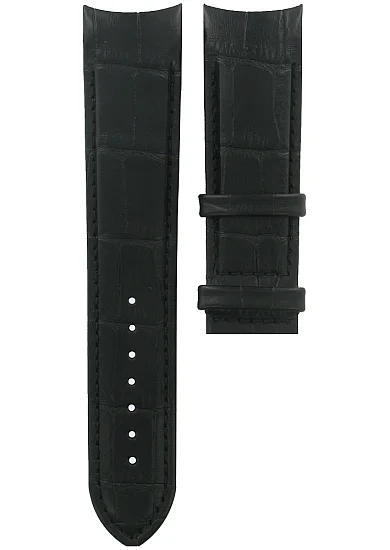 Paski i części Pasek Skórzany Tissot Czarny 22mm Couturier T610028558