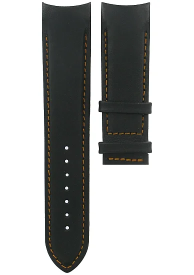Paski i części Pasek Skórzany Tissot Czarny 22mm Couturier T610028556