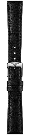 Paski i części Pasek Skórzany Tissot Czarny 16mm Bella Ora T600042518