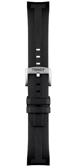 Paski i części Pasek Gumowy Tissot Czarny 22mm Seastar 2000 Professional T603046865