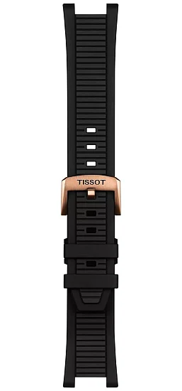 Paski i części Pasek Gumowy Tissot Czarny T-Race T603049672