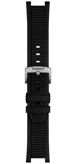 Paski i części Pasek Gumowy Tissot Czarny T-Race T603048650